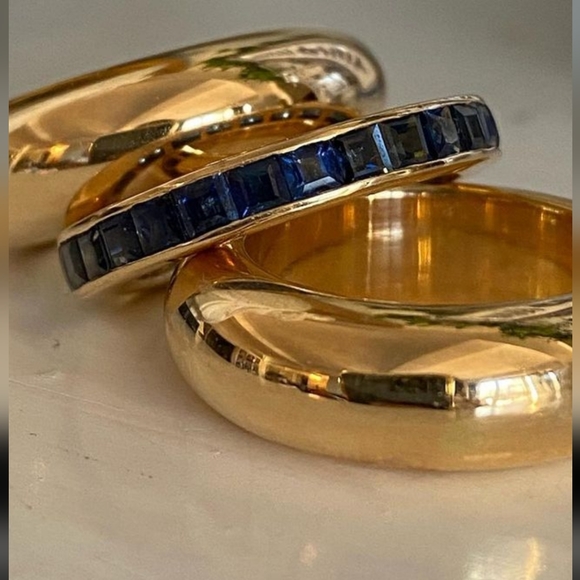 Sapphire eternity band 14k 7 - Picture 9 of 9